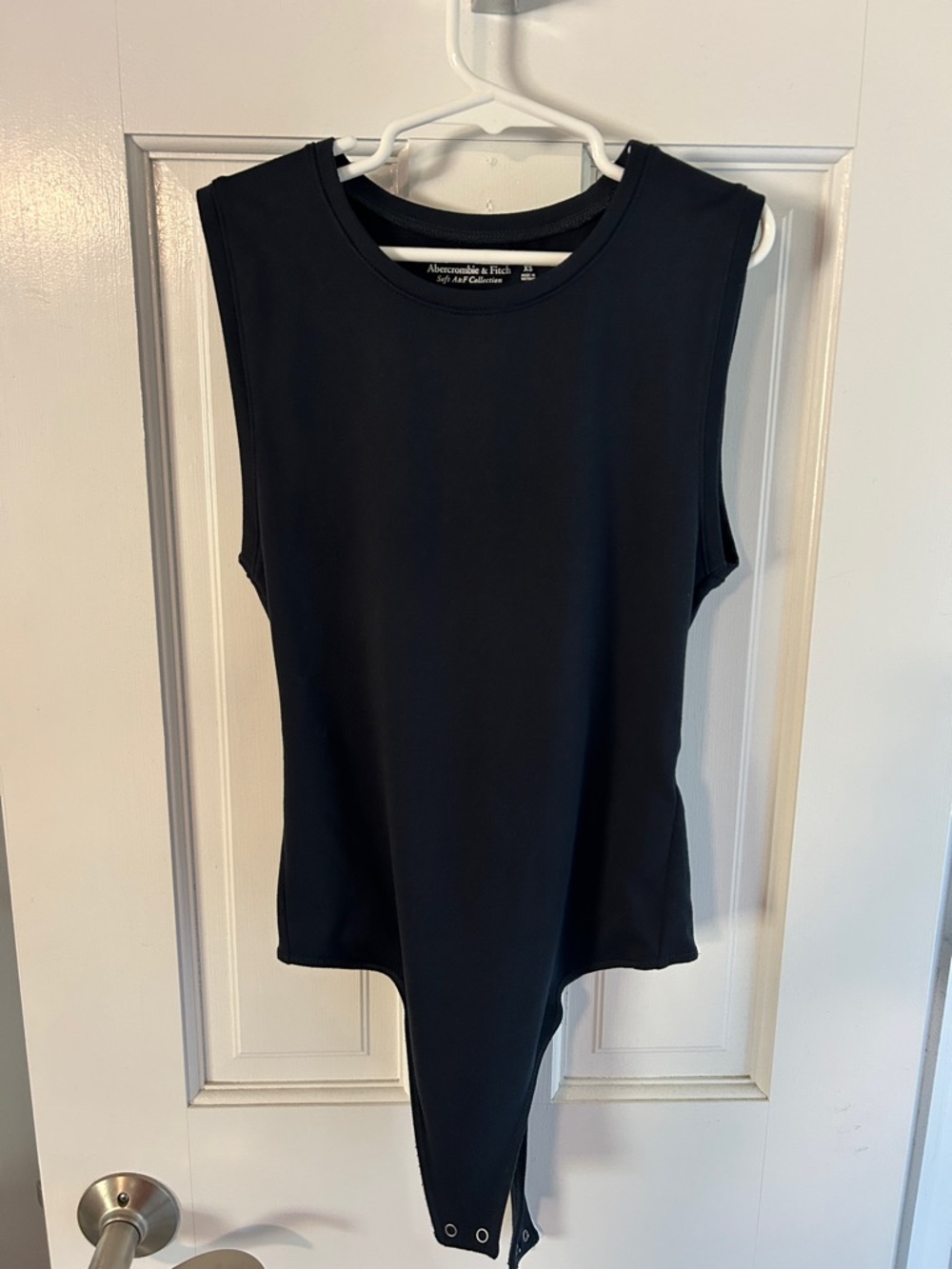 Abercrombie & Fitch Black Sleeveless Crew Neck Bodysuit